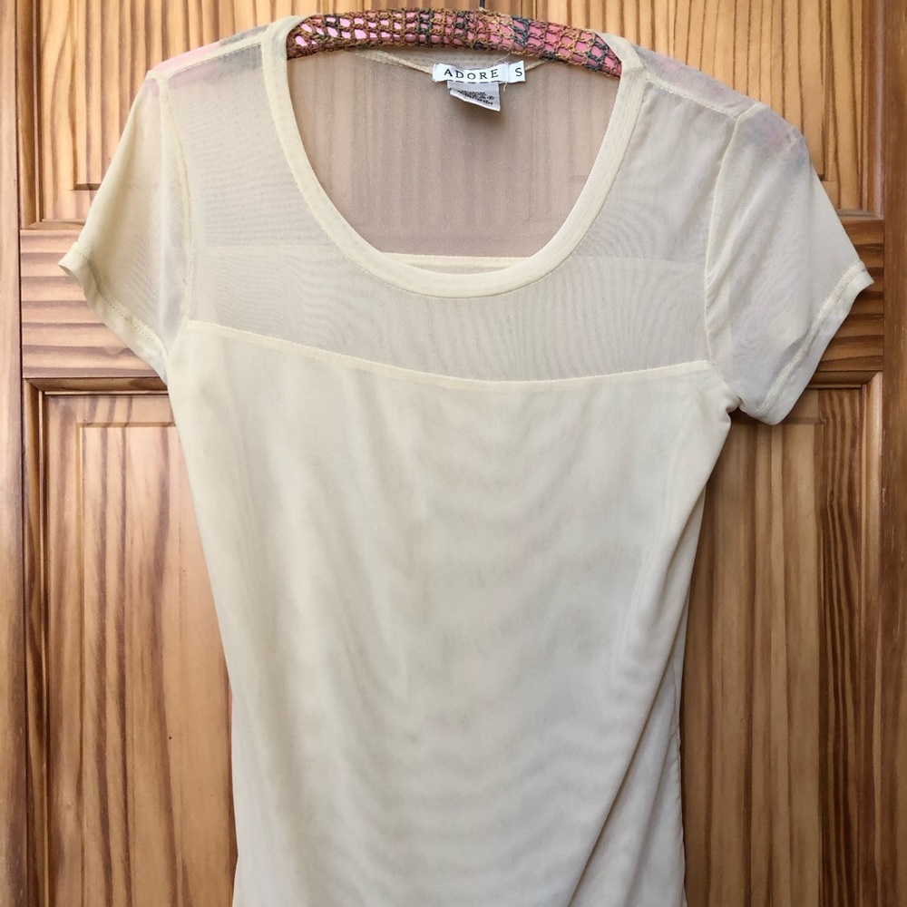 Adore Size S semi sheer top
